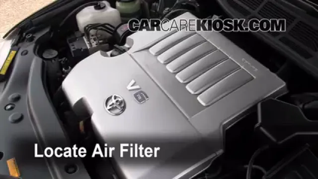 2008 Toyota Avalon Limited 3.5L V6 Filtre à air (moteur) Changement